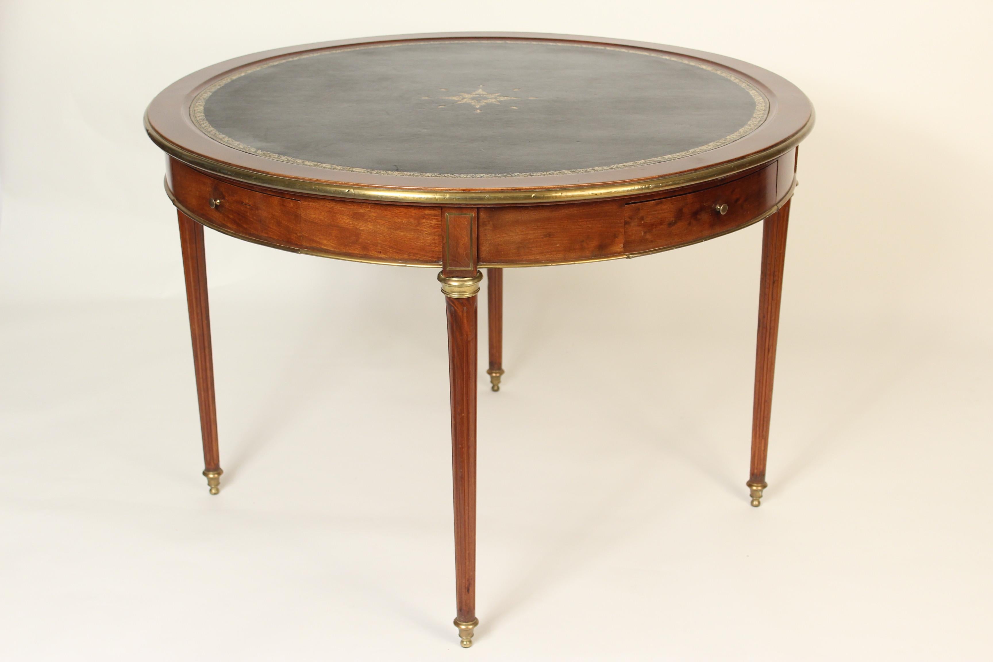 French Louis XVI Style Mahogany Games Table
