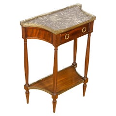 Louis XVI Style Mahogany Petit Console Desserte