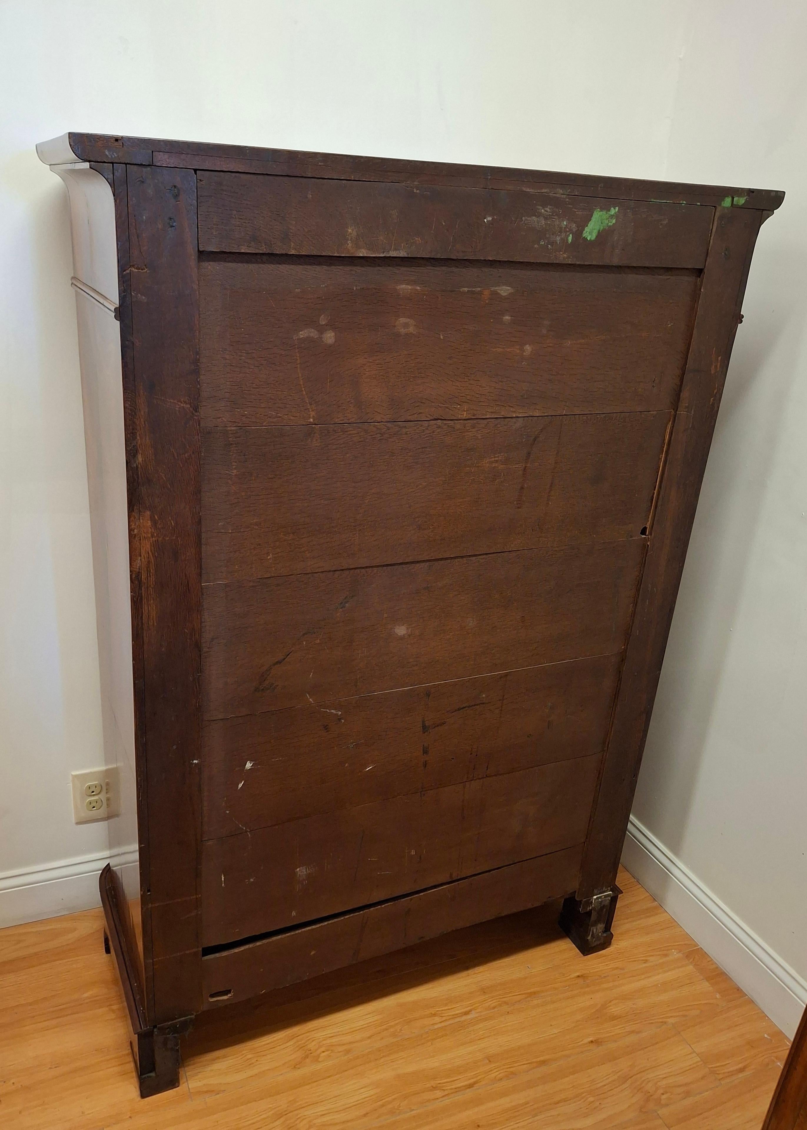 Secretaire Abattant en acajou de style Louis XVI en vente 5