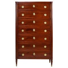 Louis XVI Style Mahogany Semanier