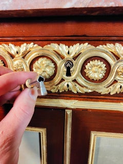 Louis XVI Style Mahogany Side Cabinet by Henry Dasson Et Cie, French, 1889