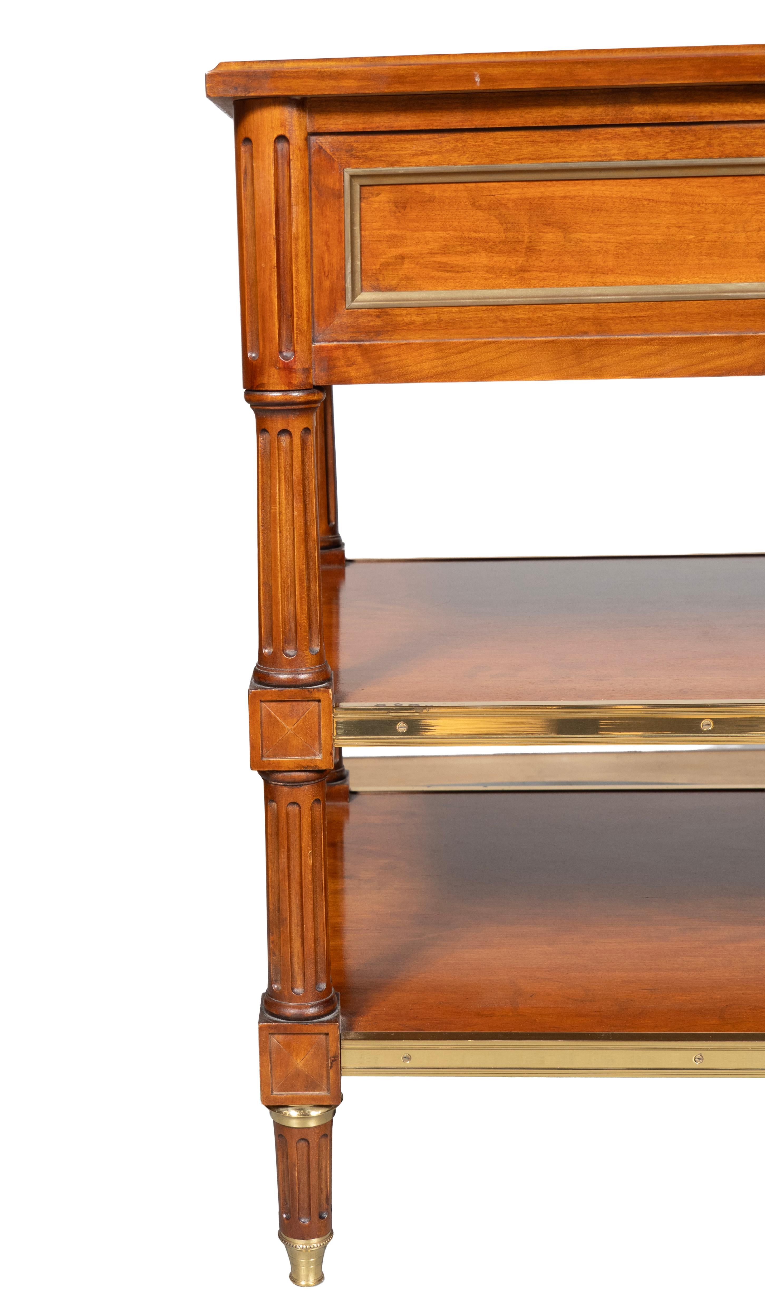 Louis XVI Style Mahogany Table By Frederick P. Victoria For Sale 4