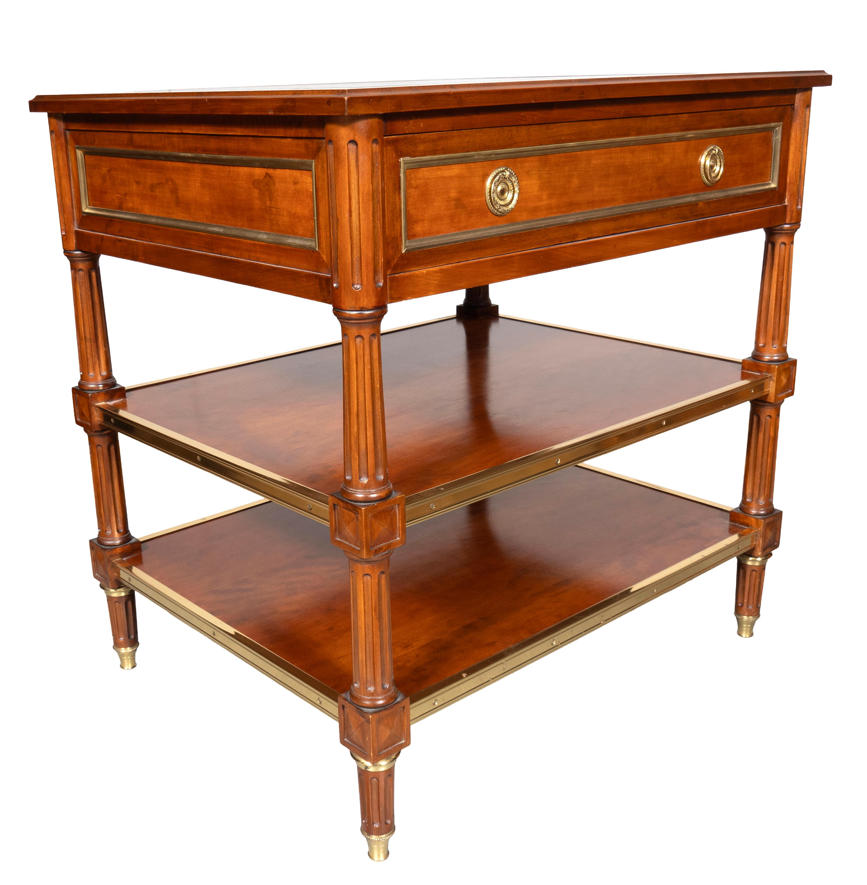 American Louis XVI Style Mahogany Table By Frederick P. Victoria For Sale