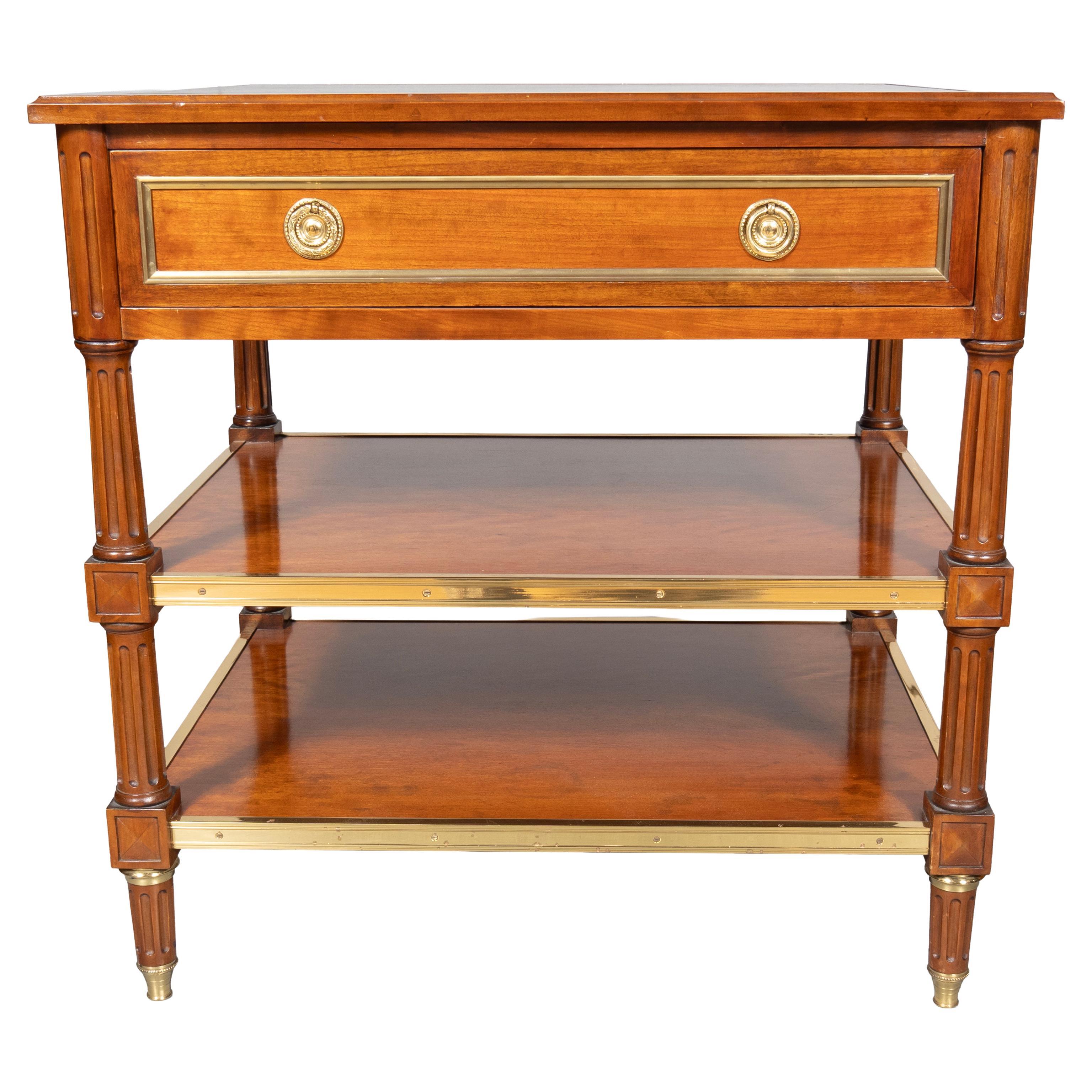 Louis XVI Style Mahogany Table By Frederick P. Victoria For Sale