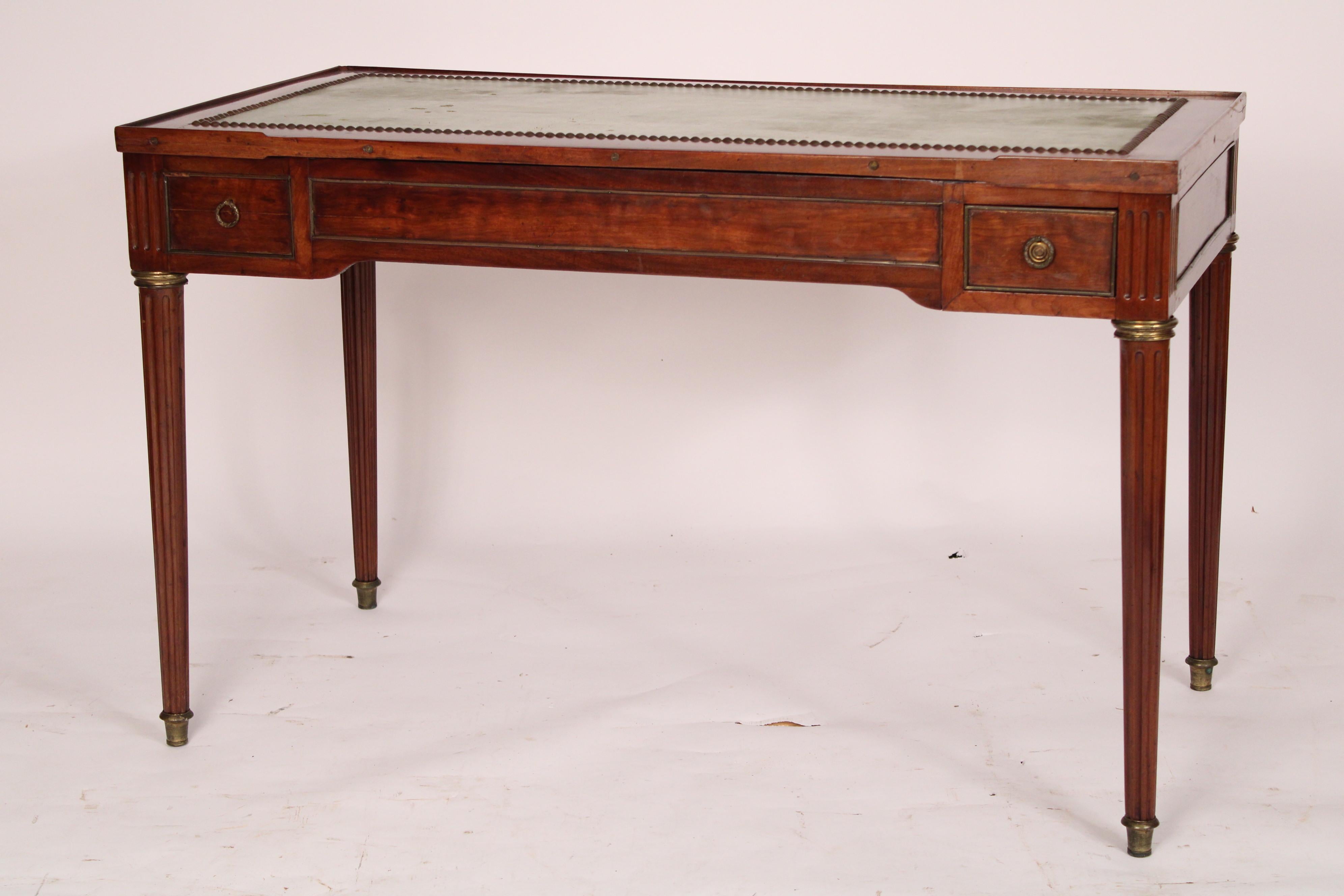 European Louis XVI style Mahogany Tric Trac / Writing table For Sale