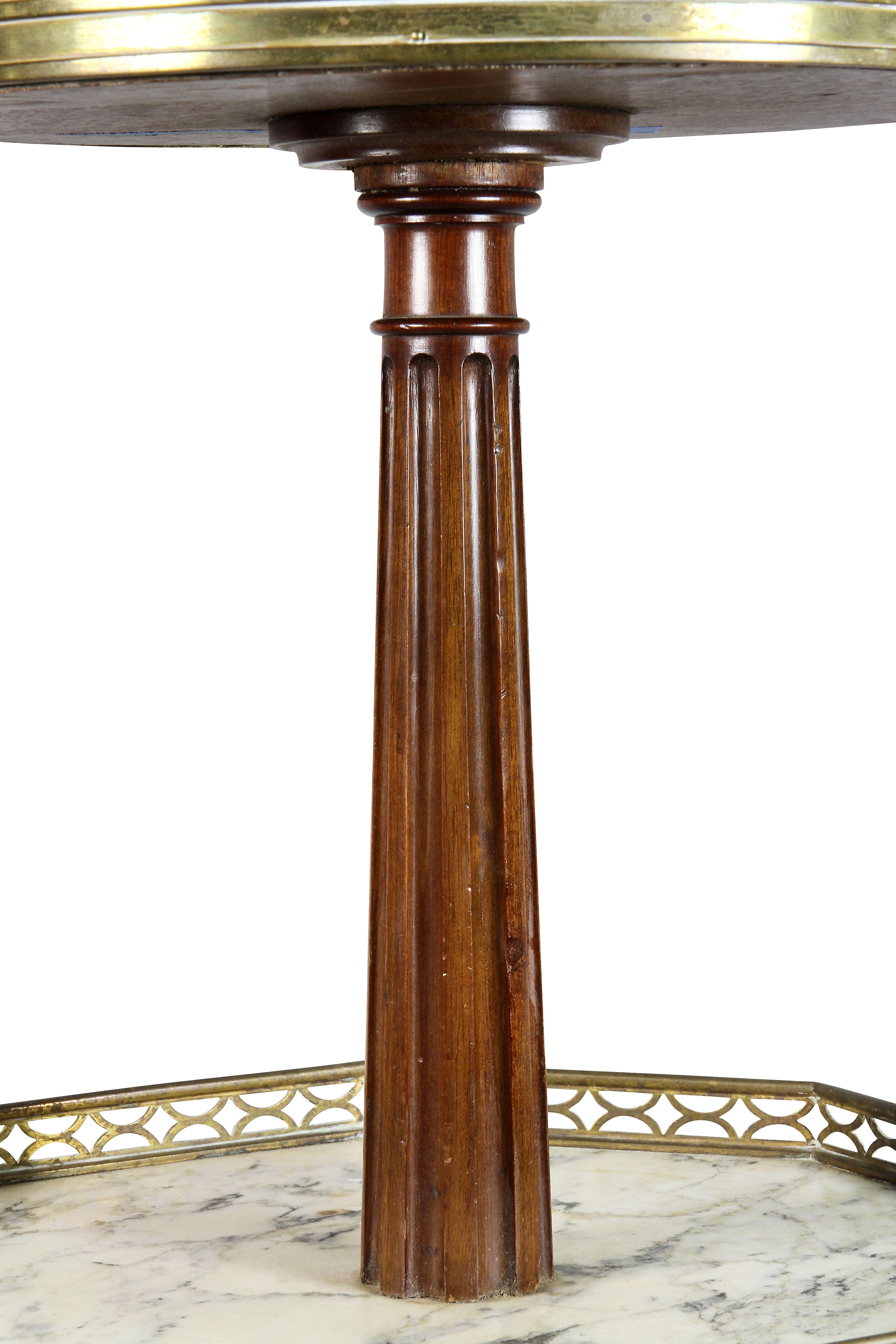 Late 18th Century Louis XVI Style Mahogany Two-Tier Stand by Escalier De Christa