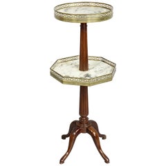 Louis XVI Style Mahogany Two-Tier Stand by Escalier De Christa
