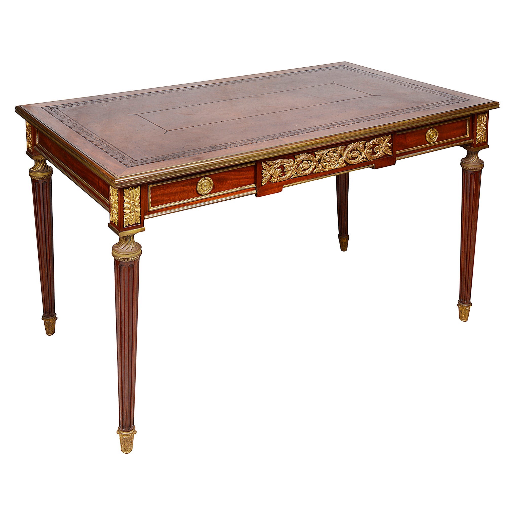 Louis XVI Style Mahogany Writing Table, circa 1890