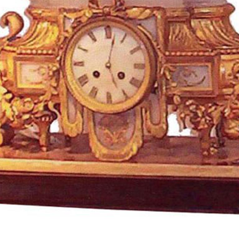 Louis XVI Style Mantel Clock For Sale 2