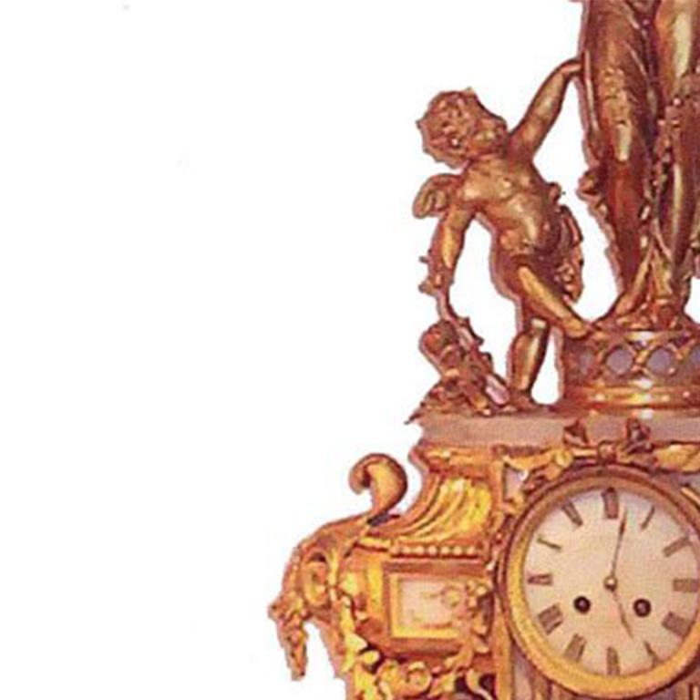 19th Century Louis XVI Style Mantel Clock For Sale