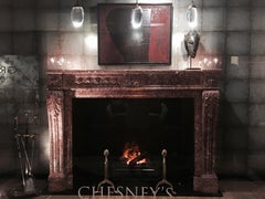 Louis XVI Style Mantel in Violet Jura Brocatella
