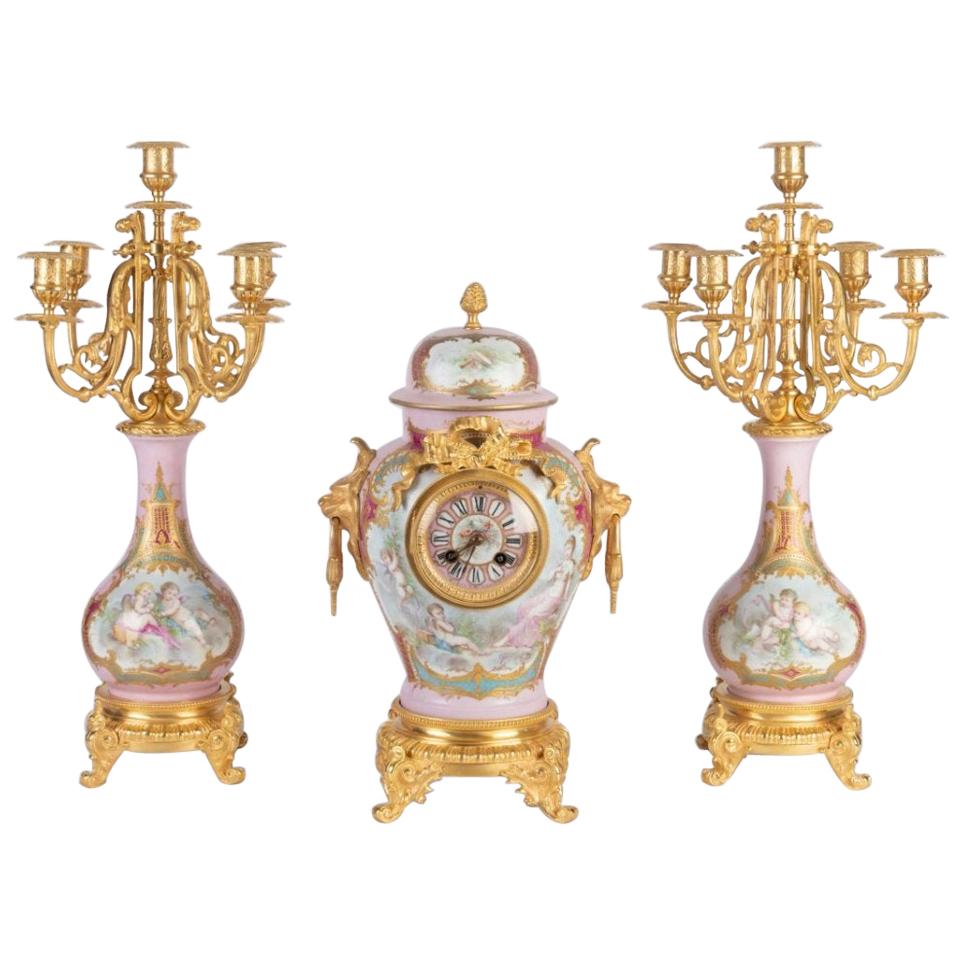 Louis XVI Style Mantelpiece in Bronze