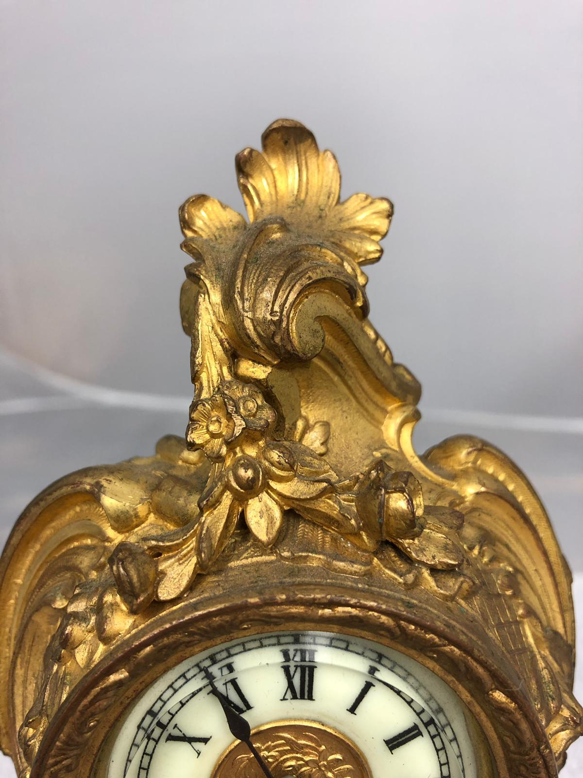 Louis XVI Style Mantle Clock, Late 19th Century For Sale 6