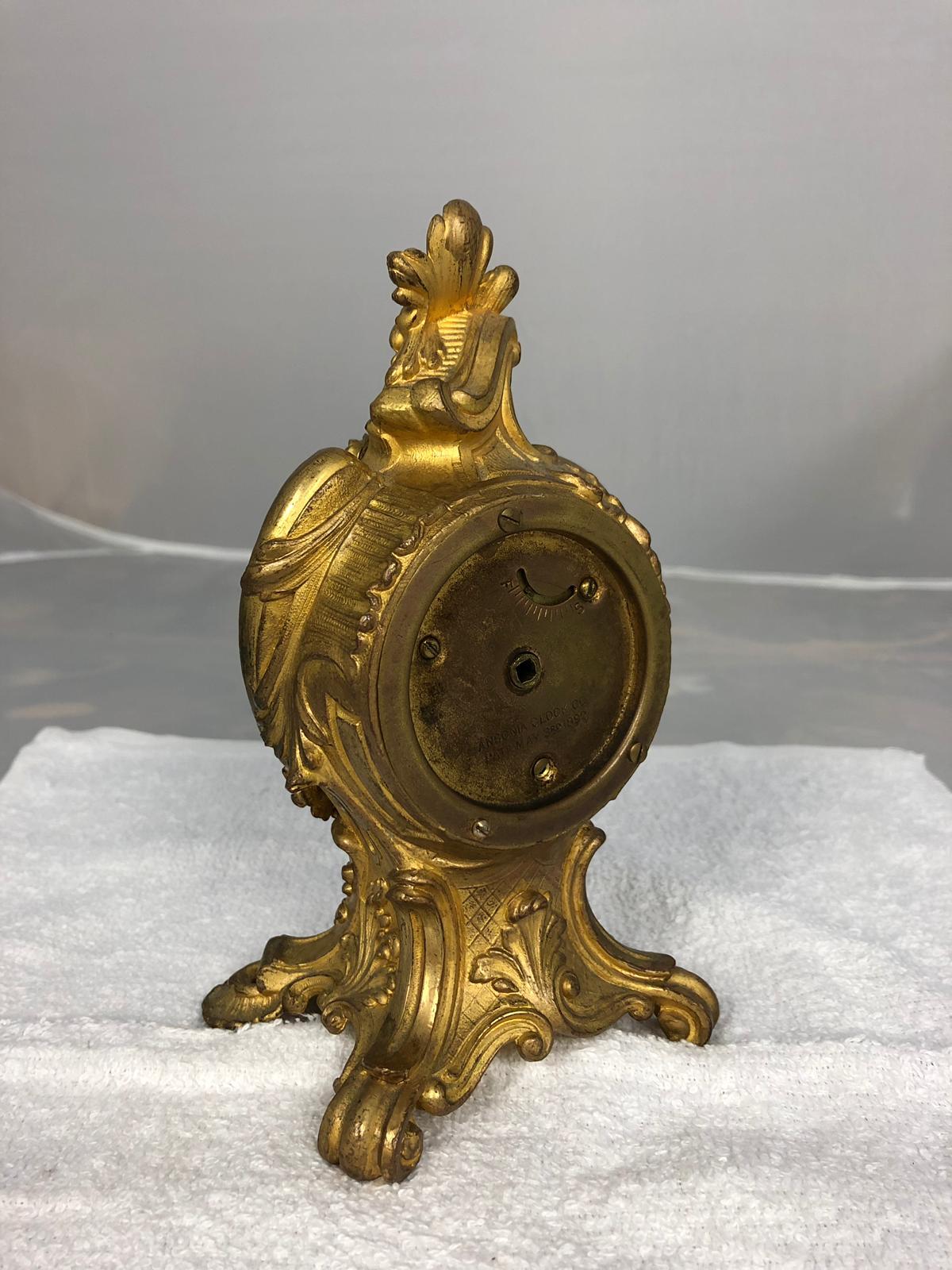 Bronze Louis XVI Style Mantle Clock, Late 19th Century For Sale