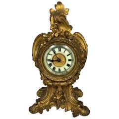Antique Louis XVI Style Mantle Clock, Late 19th Century
