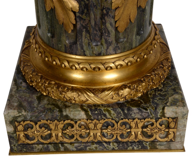 Louis XVI Style Marble and Ormolu Mantel Clock, by Sormani, circa 1880 For Sale 3
