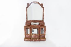 Louis XVI Style Marble / Bronze Mounted Mahogany Cabinet
