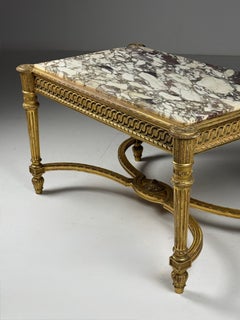 Louis XVI-style marble centre table