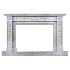 Louis XVI Style Marble Fireplace