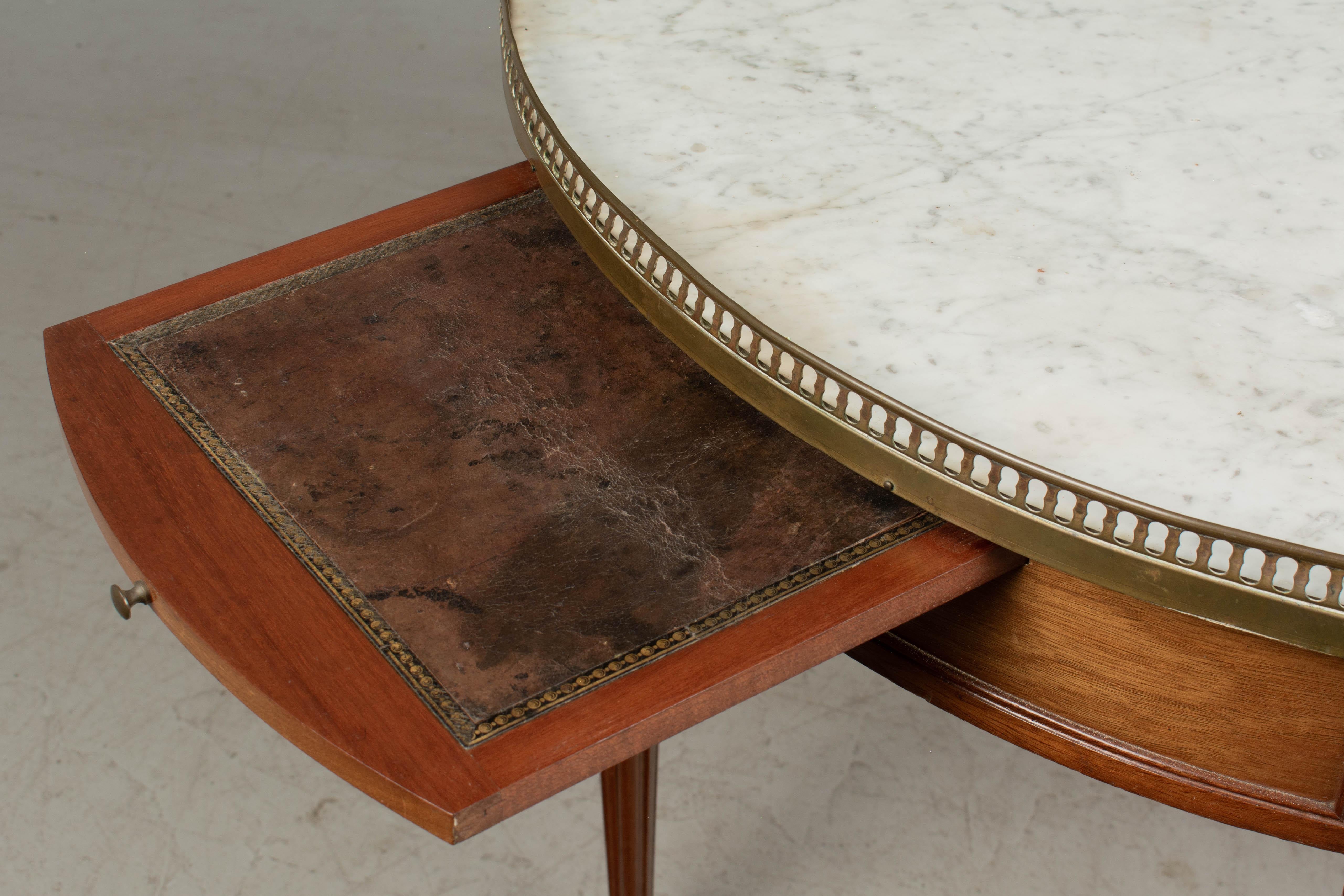 Louis XVI Style Marble-Top Bouillotte Table 4