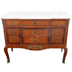 Louis XVI Style Marble-Top Commode
