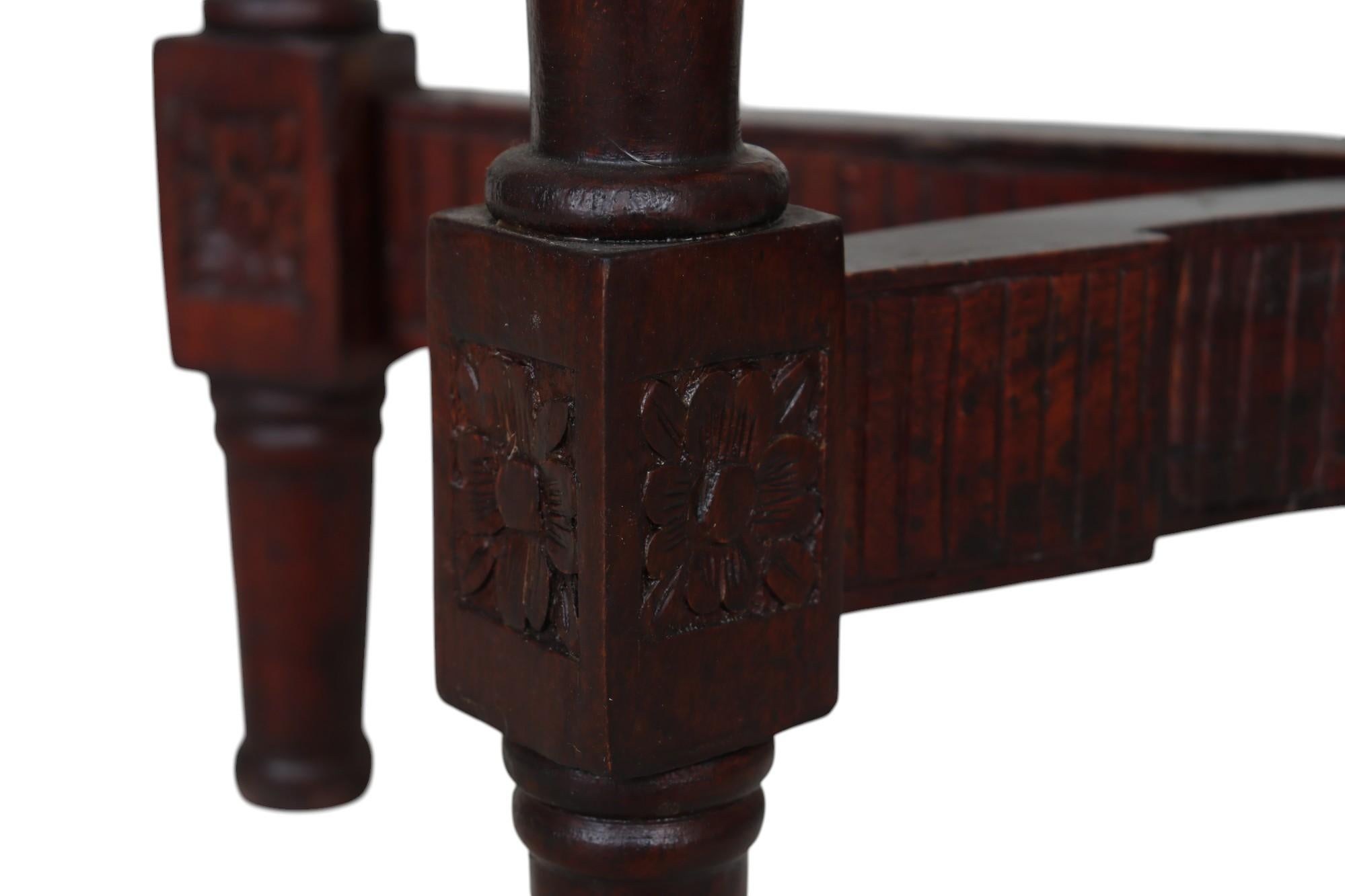 Louis XVI Style Marble Top Hall Table For Sale 6