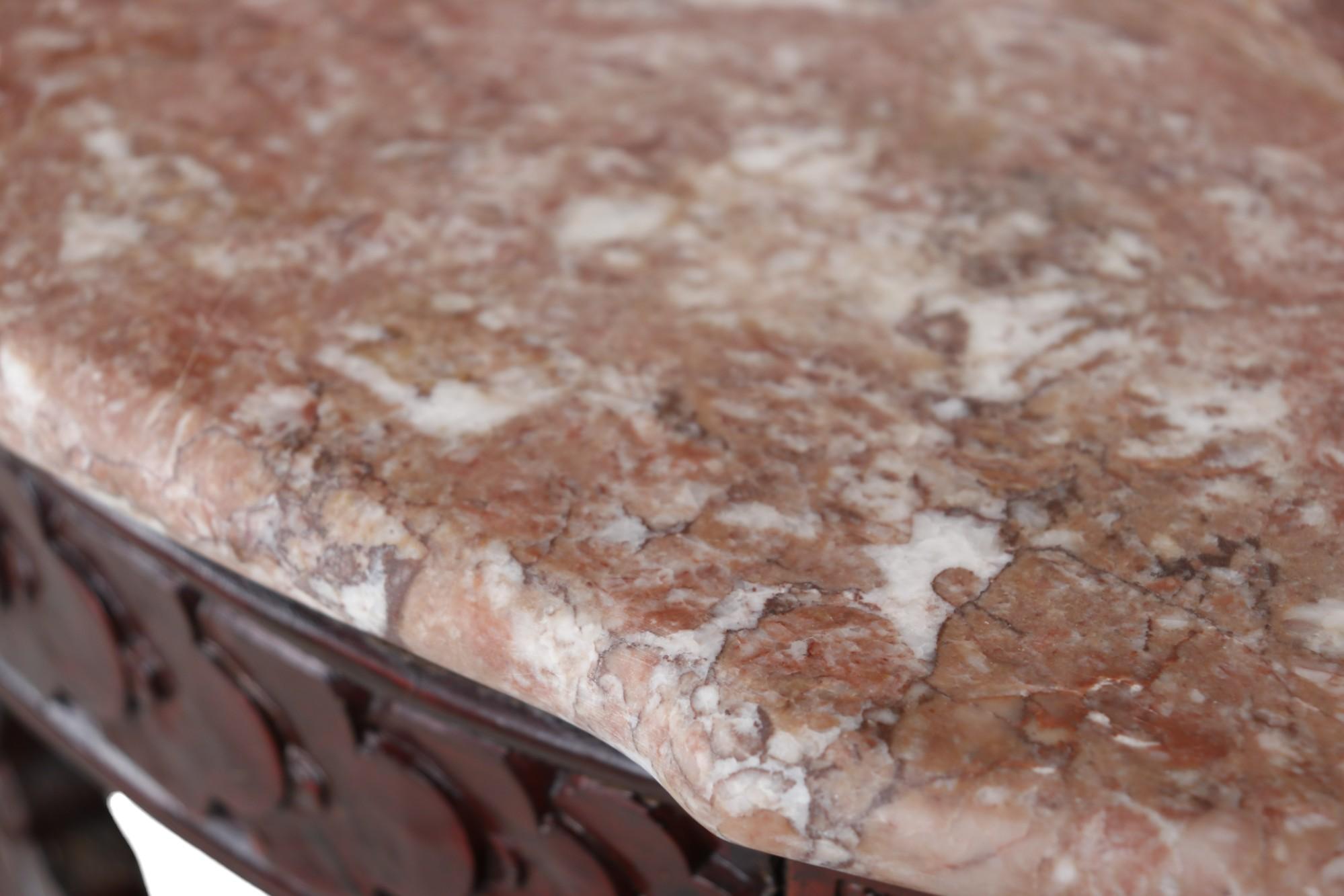 Louis XVI Style Marble Top Hall Table For Sale 1