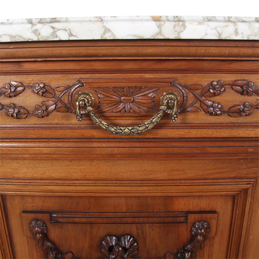 French Louis XVI-Style Marble-Top Server
