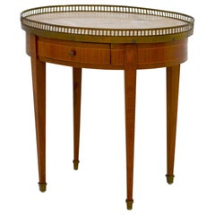 Louis XVI Style Marble-Top Side Table