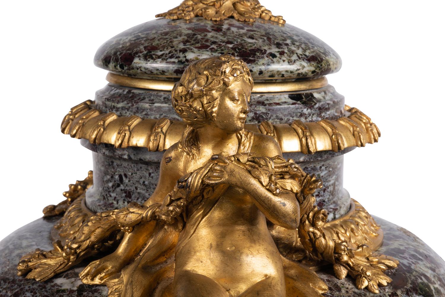 Louis XVI Style Marble Urn / Lamp 3