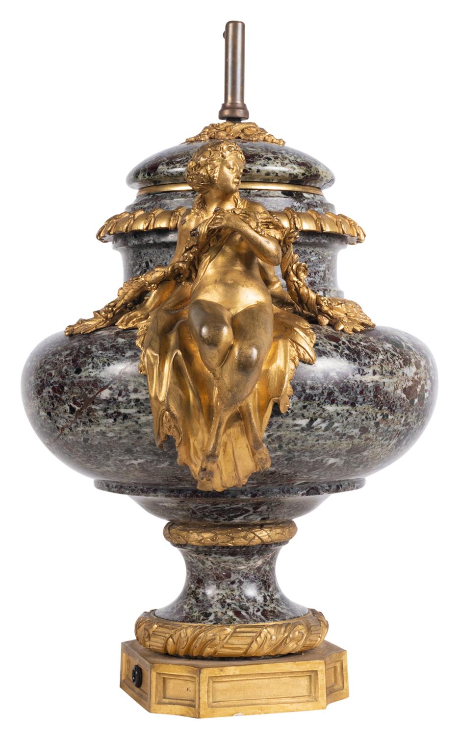 Louis XVI Style Marble Urn / Lamp 11