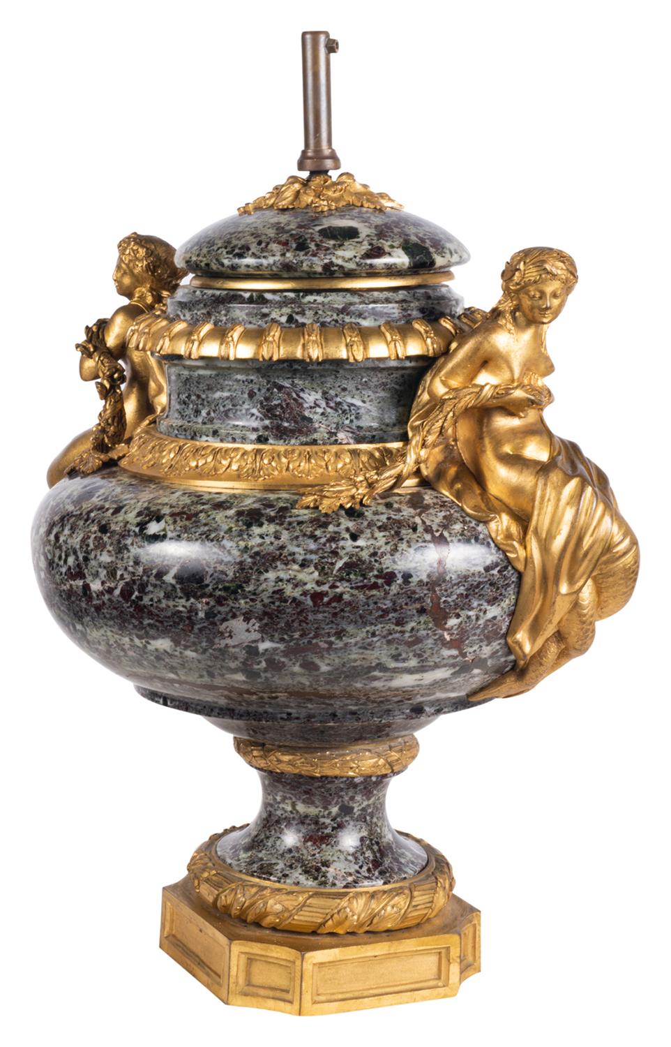 Louis XVI Style Marble Urn / Lamp 13