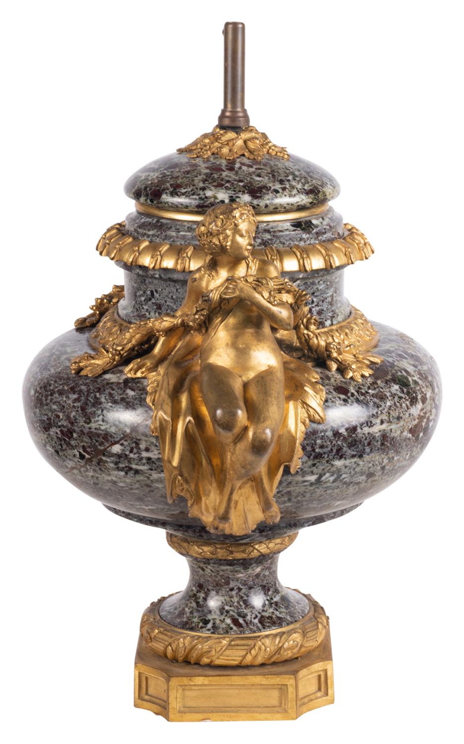 Louis XVI Style Marble Urn / Lamp 2