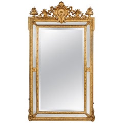 Louis XVI Style Marginal Frame Mirror, French, circa 1890