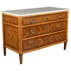 Louis XVI Style Marquetry Chest of Drawers