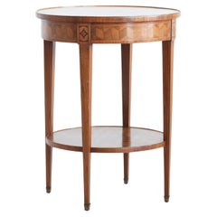 Louis XVI Style Marquetry Side Table