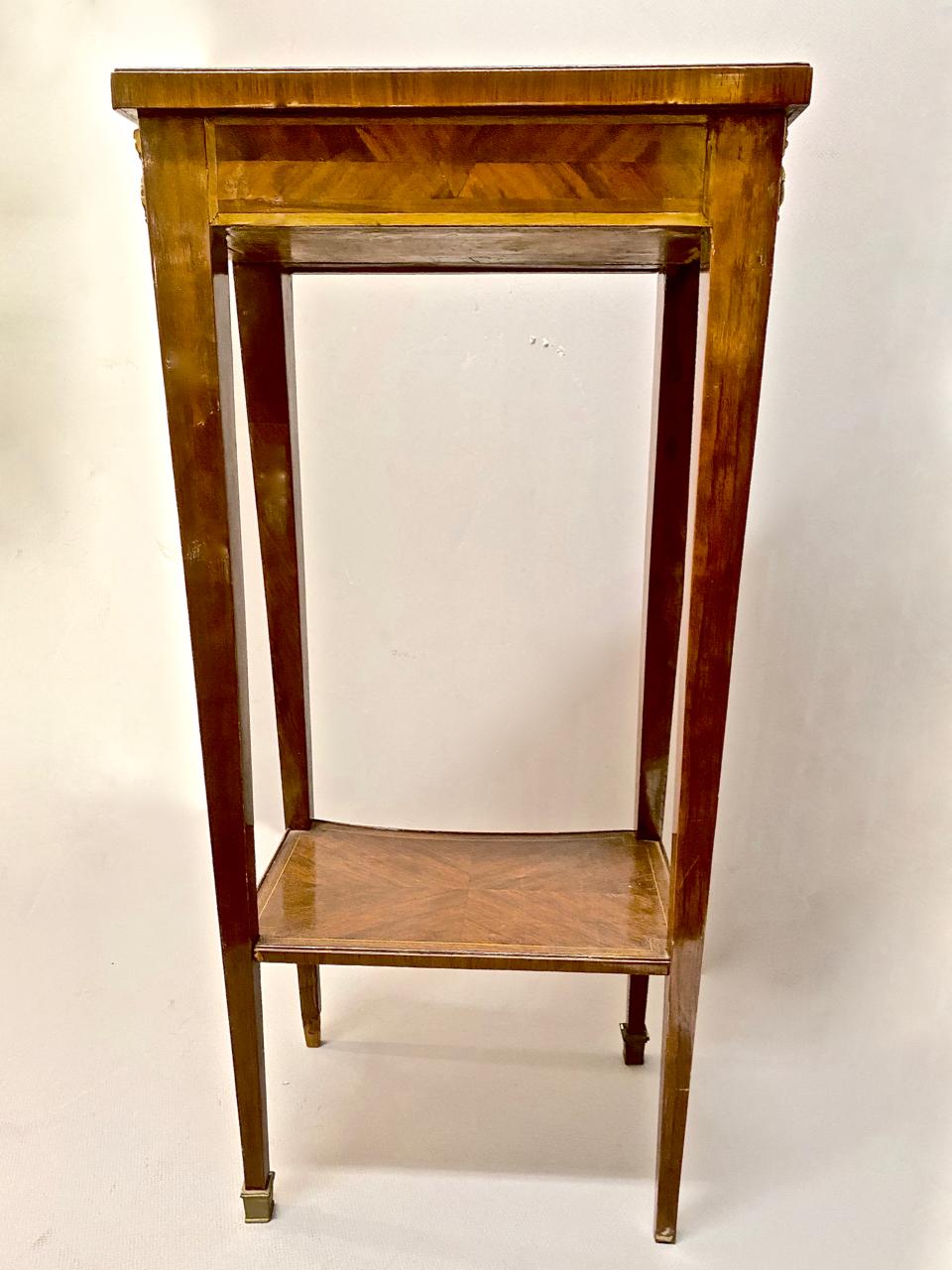 French Louis XVI-Style Marquetry Stand