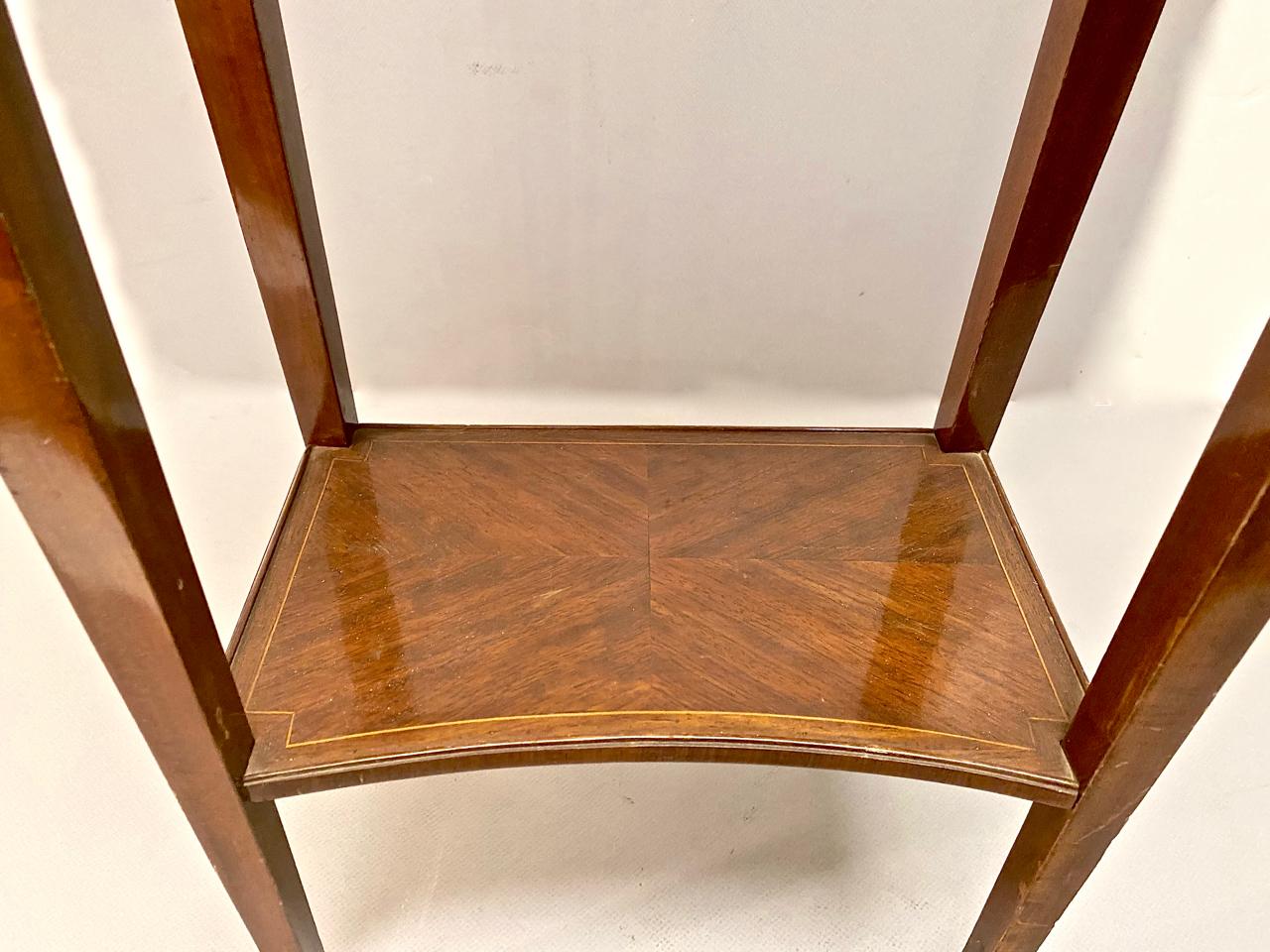 Mahogany Louis XVI-Style Marquetry Stand
