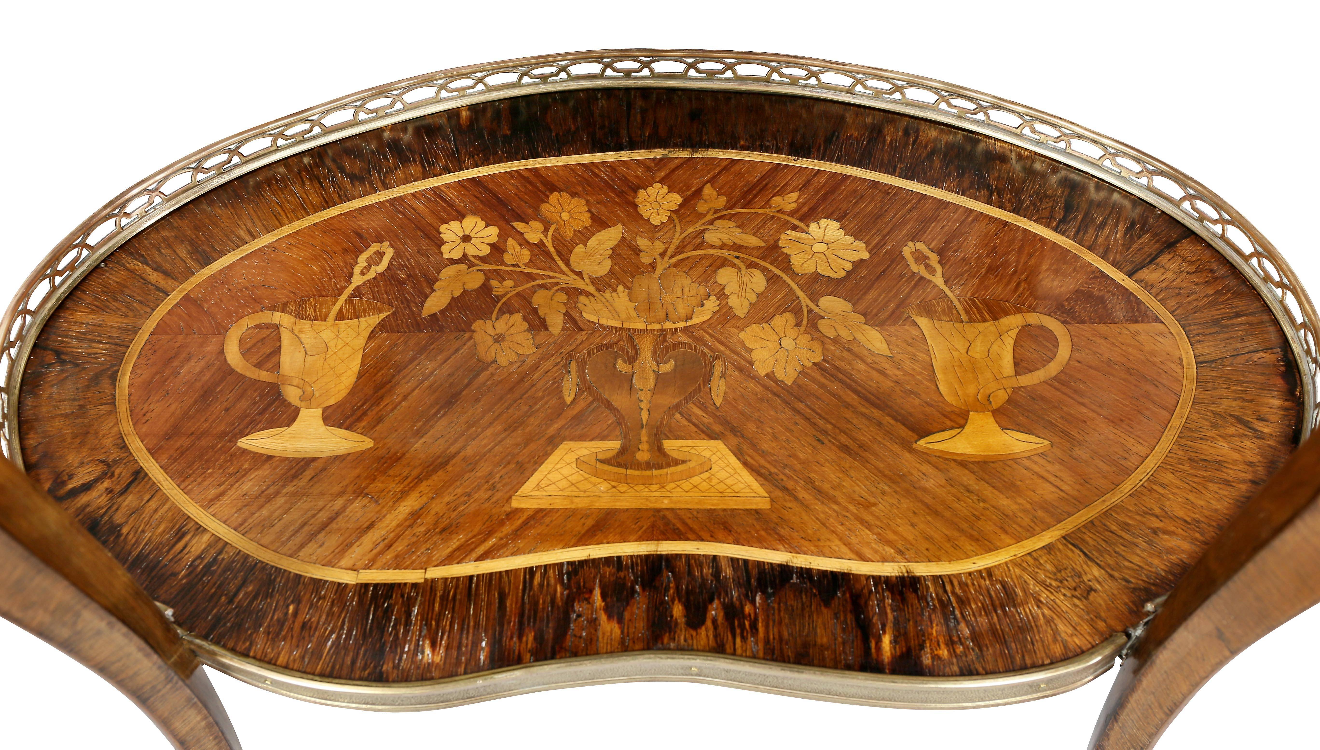 18th Century Louis XVI Style Marquetry Table A' Ecrire For Sale