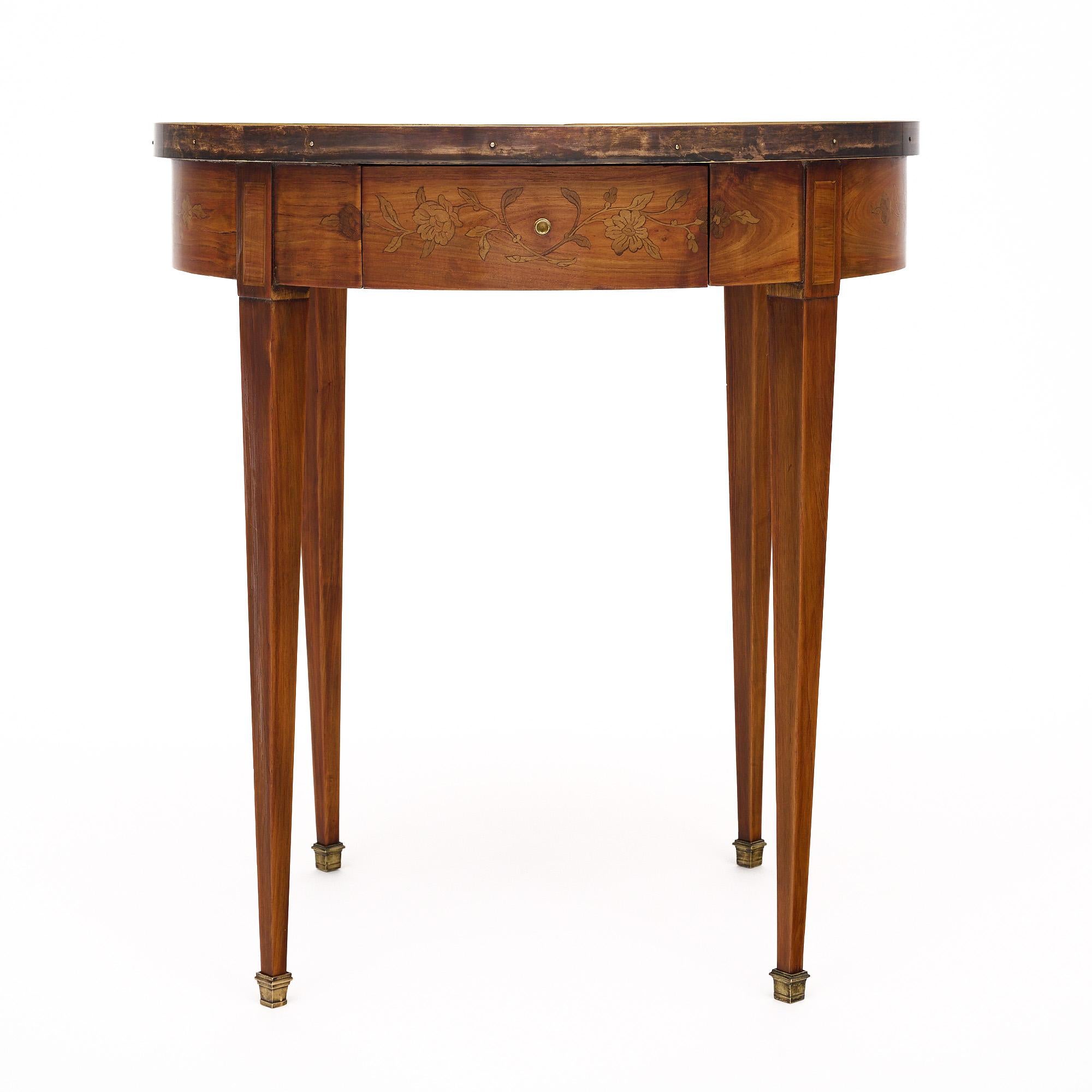 French Louis XVI Style Marquetry Table
