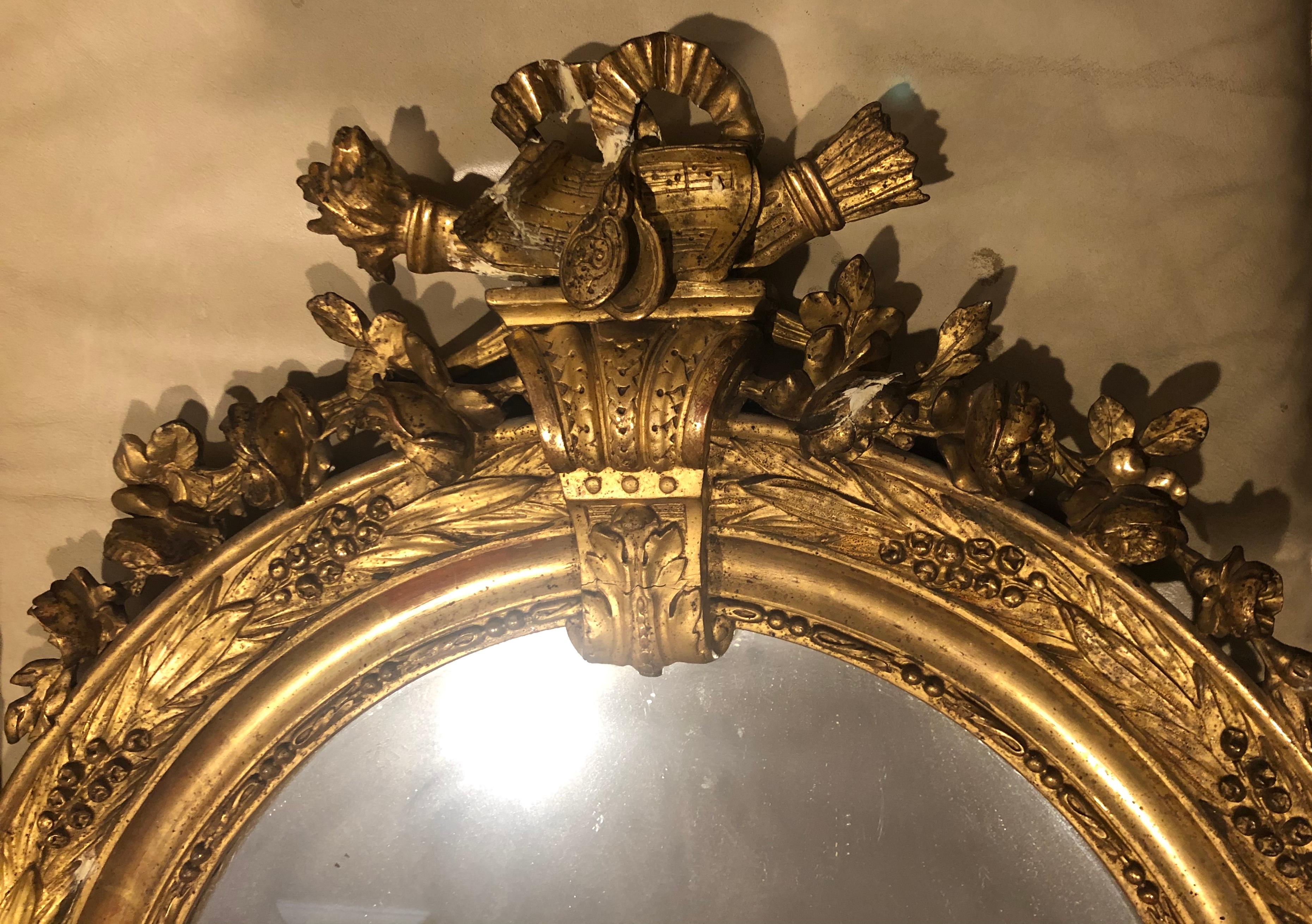 Mid-19th Century Louis XVI Style Mirror, France, 19th Century