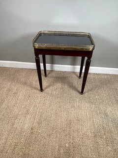 Louis XVI Style Mirror Top Table with Gallery