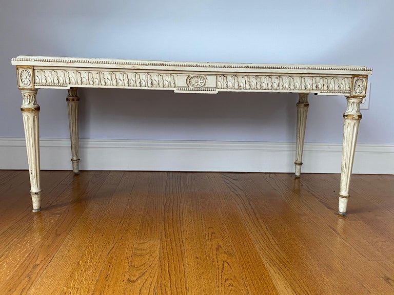 Louis XVI Style Mirrored Coffee Table at 1stDibs