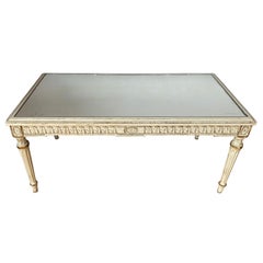 Louis XVI Style Mirrored Coffee Table