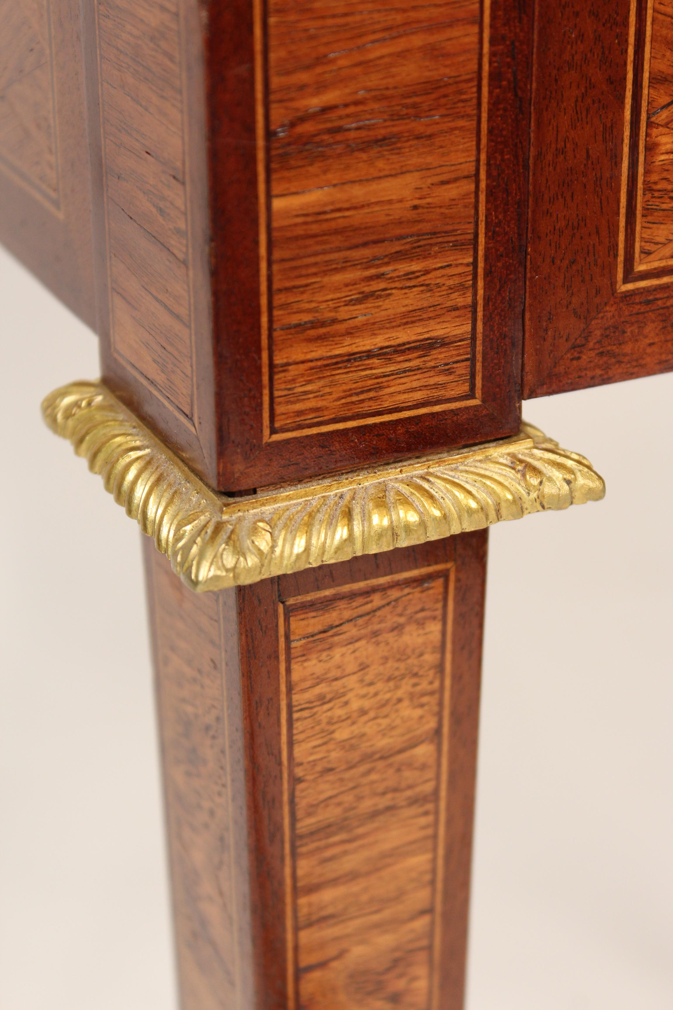 Louis XVI Style Napkin Fold Games Table, Signed Haentges, Paris 4
