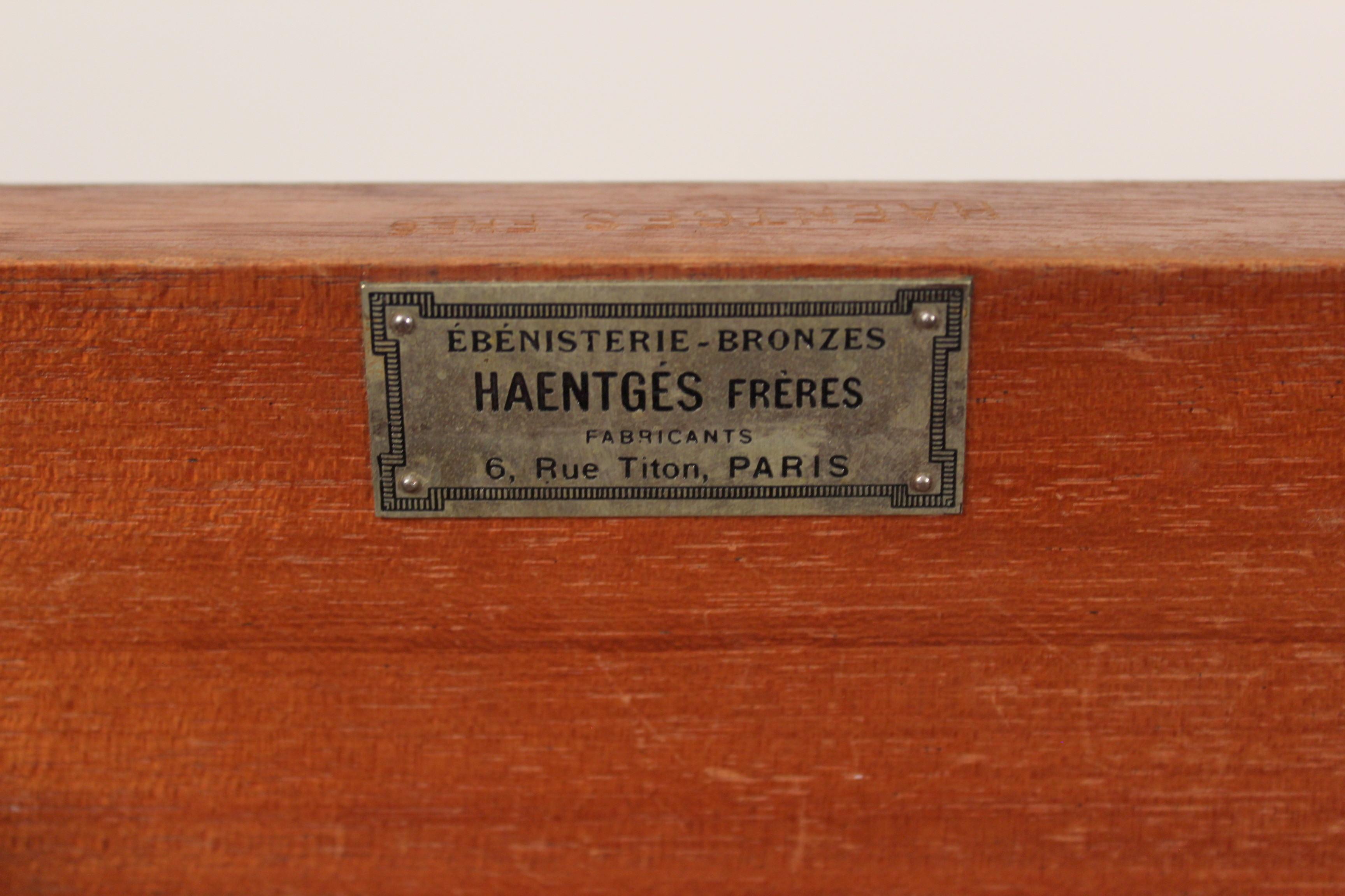 Louis XVI Style Napkin Fold Games Table, Signed Haentges, Paris 9