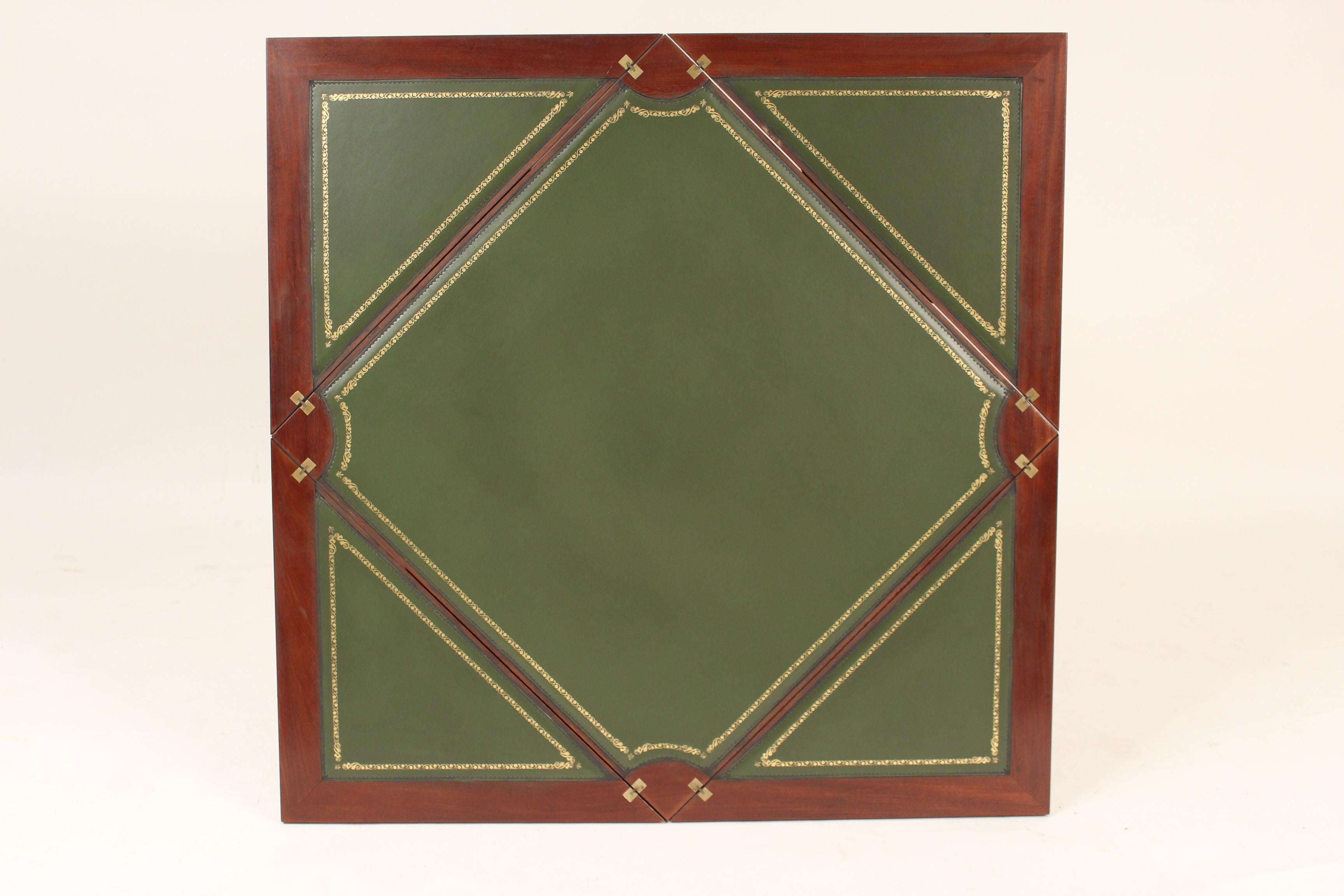 Louis XVI Style Napkin Fold Games Table, Signed Haentges, Paris 1