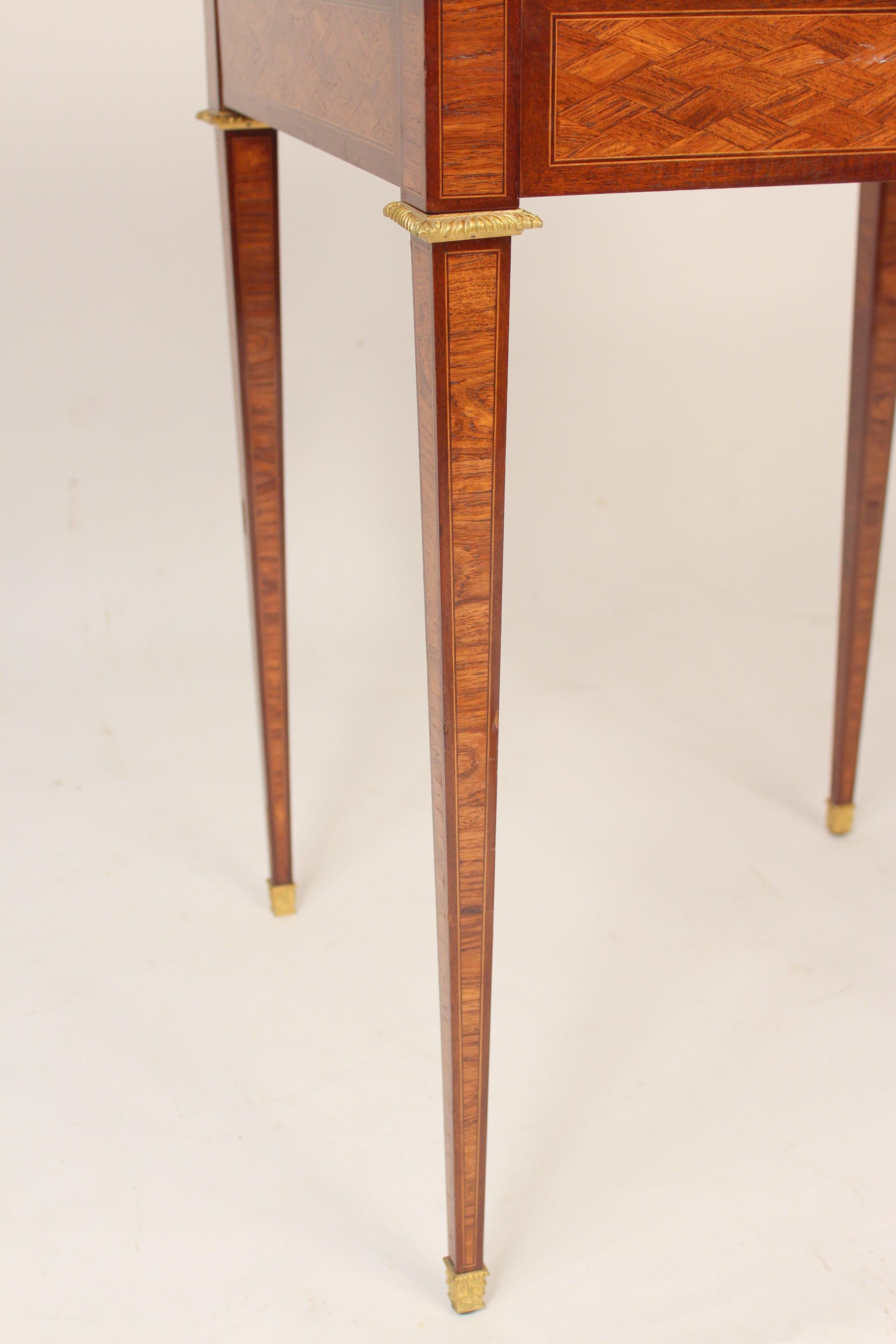 Louis XVI Style Napkin Fold Games Table, Signed Haentges, Paris 3