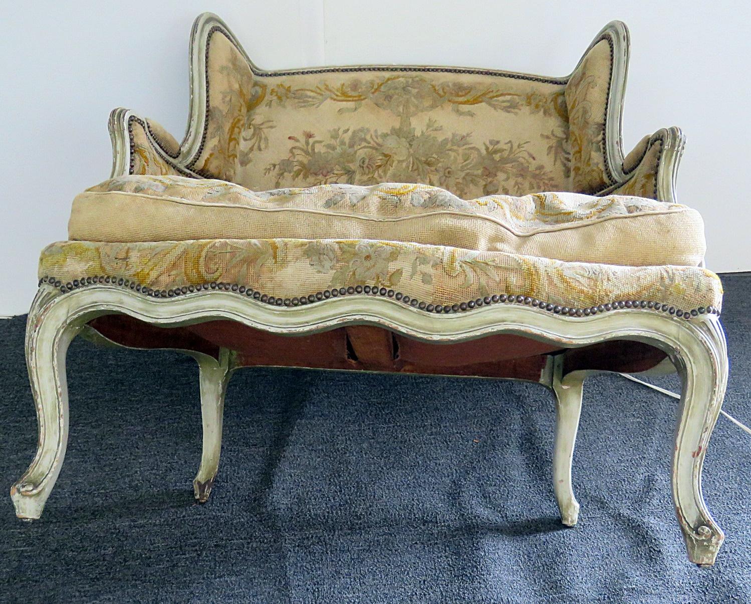 Upholstery Louis XVI Style Needle Point Bergere