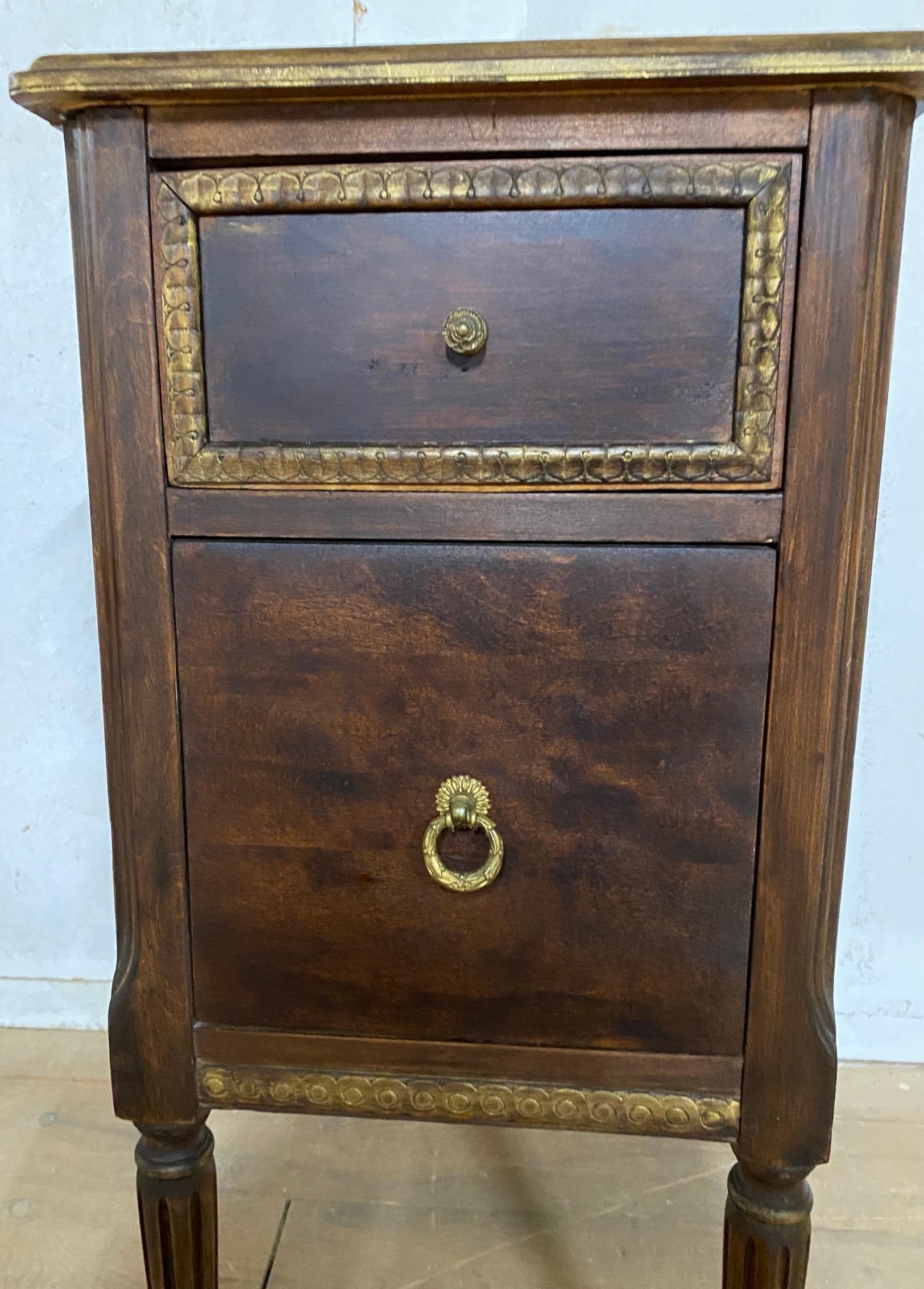 20th Century Louis XVI Style Nightstands For Sale